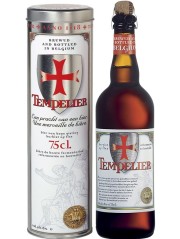 belgisches Bier Geschenk Tempelier in der 75 cl Bierflasche in Metalldose