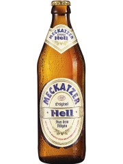 deutsches Bier Meckatzer Hell in der 50 cl Bierflasche