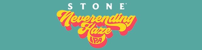 amerikanisches Bier aus den USA Stone Neverending Haze IPA Brauerei Logo